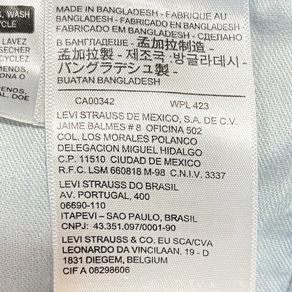 Levi's 511 Slim Straight Jeans Mens 34x32 (Fits 34x31) Dark Wash Blue Denim